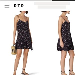 Floral Black Dress